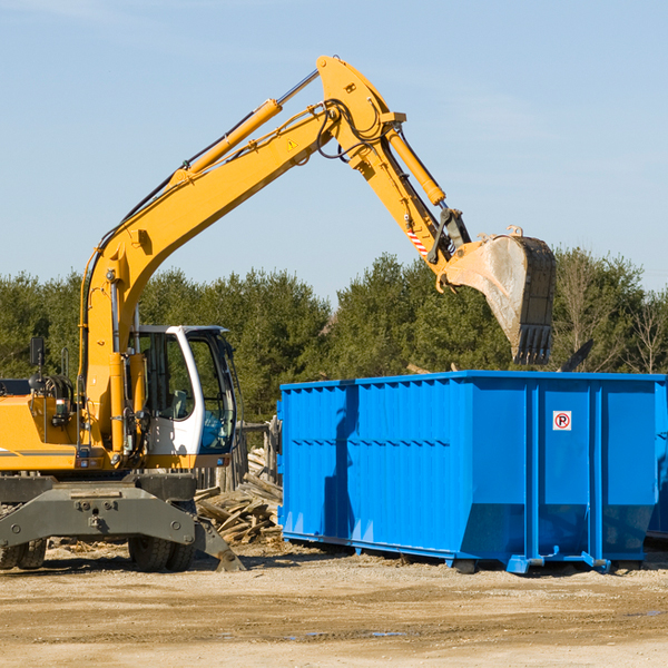 what size residential dumpster rentals are available in New Bedford